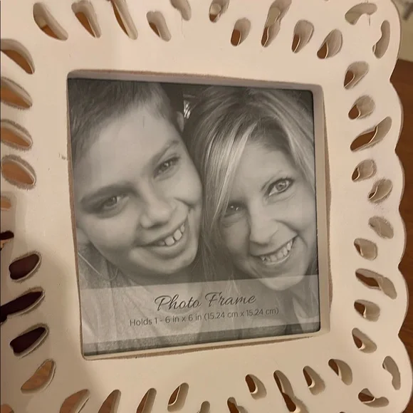 White Picture Frame with Intricate Scrollwork - Picture 11 of 12